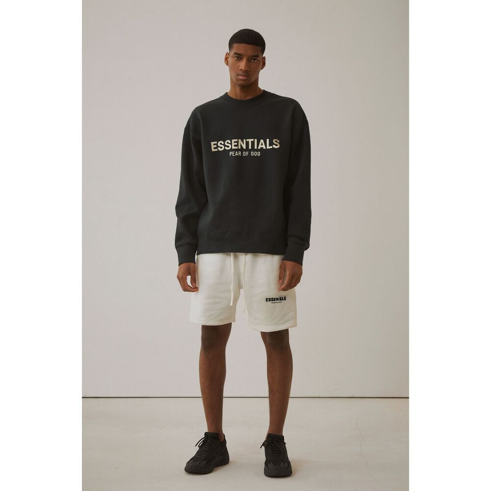 ESSENTIALS Fear Of God FOG White Gym Basketball Sweats Shorts  Mens Size Large